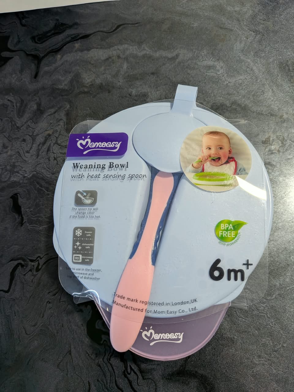 Momeasy Weaning Bowl With Spoon – BPA Free Baby Feeding Bowl | Code 45352 — ছবি 2